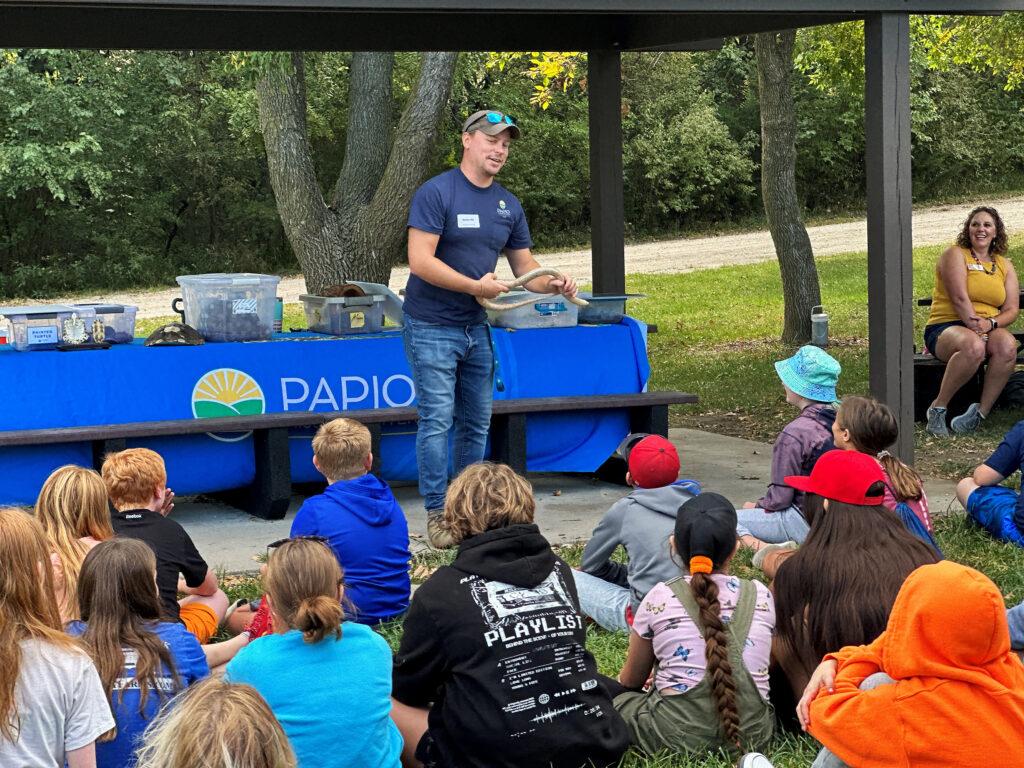 Picture of students at an education event.