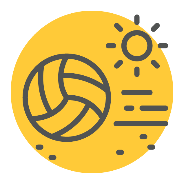 Volleyball icon.